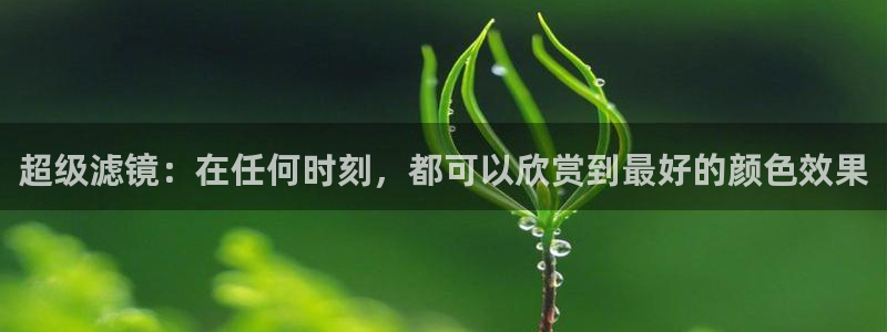 蓝鲸体育免费观看：超级滤镜：在任何时刻，都可以欣赏到最好的颜色效果