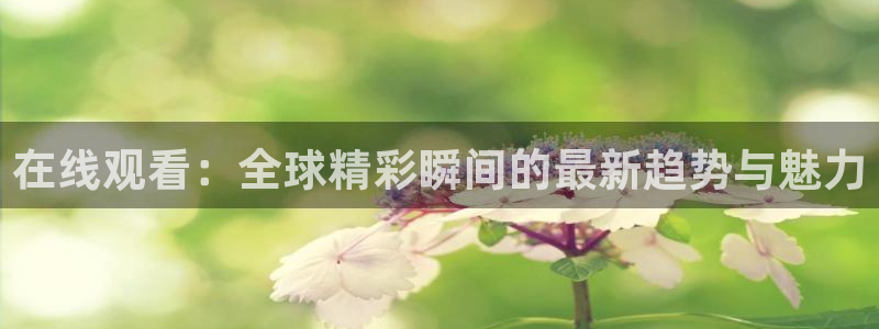 蓝鲸fm直播官网：在线观看：全球精彩瞬间的最新趋势与魅力